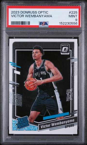 2023 Donruss Optic Victor Wembanyama Rated Rookie PSA 9