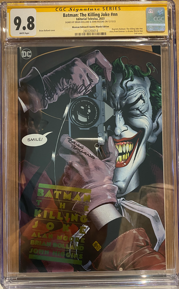 foil mexican ltd 1000! cgc 9.8 KILLING JOKE signed BOLLAND + HIGGINS!