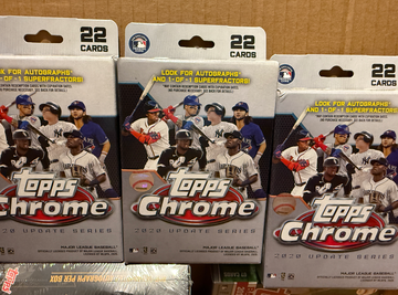 Lot of 3x 2020 Topps Chrome Update Hanger Boxes 