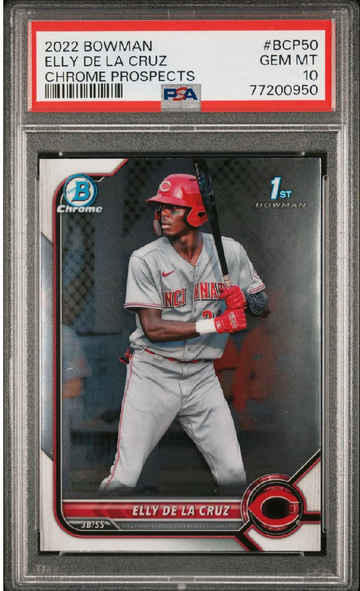 2022 BOWMAN CHROME ELLY DE LA CRUZ #BCP50 PSA 10