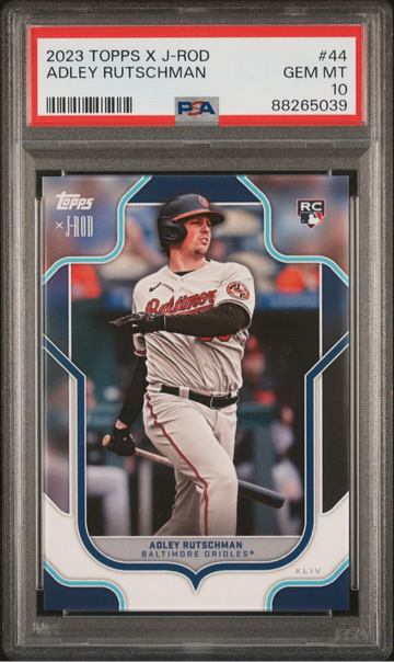 2023 TOPPS X J-ROD SHOW OUT COLLECTION ADLEY RUTSCHMAN PSA 10