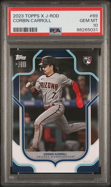 2023 TOPPS X J-ROD SHOWOUT COLLECTION CORBIN CARROLL PSA 10