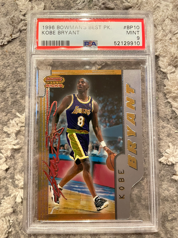 1996 Bowman’s Best Picks Kobe Bryant Rookie PSA 9
