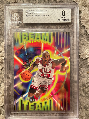 1995 Topps Stadium Club Beam Team Michael Jordan Die Cut BGS 8