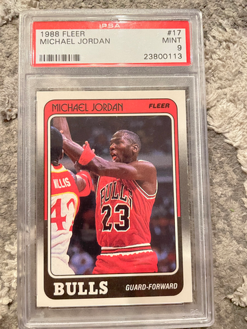 1988 Fleer Michael Jordan PSA 9