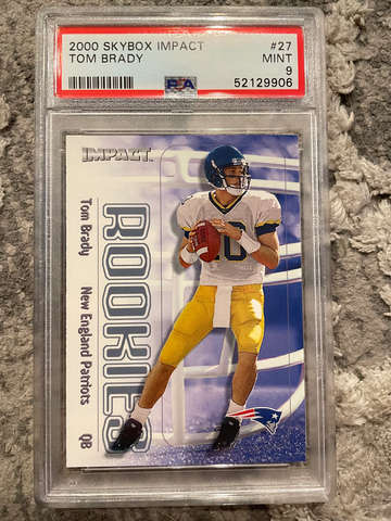 2000 Skybox Impact Tom Brady Rookie PSA 9