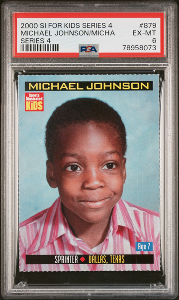 2000 SI for Kids Michael Johnson #879 Hall of Fame Track & Field 