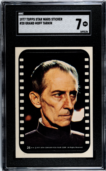 1977 Topps Star Wars Sticker Grand Moff Tarkin #28
