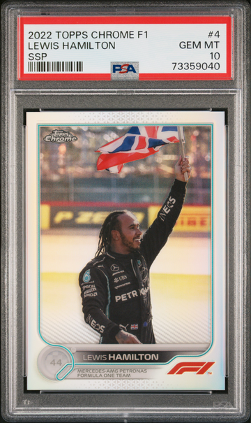 2022 Topps Chrome F1 Lewis Hamilton SSP #4 SP IV Image Variation Formula 1 Mercedes