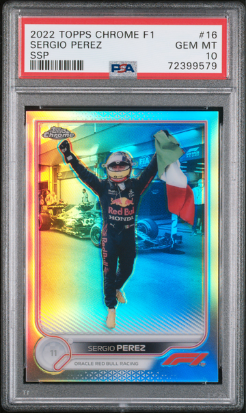 2022 Topps Chrome F1 Sergio Perez SSP SP IV Image Variation #16