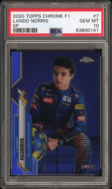 2020 Topps Chrome F1 Lando Norris Rookie RC IV Variation Refractor Formula 1