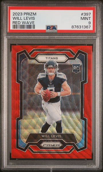 2023 Panini Prizm Will Levis Red Wave Refractor /149 Rookie RC Titans #397