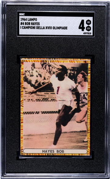 1964 Lampo Bob Hayes #4 I Campioni Della XZVIII Olimpiade Bullet Olympic Track & Field