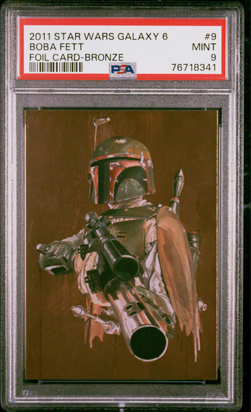 2011 Star Wars Galaxy 6 Boba Fett Bronze Foil #9