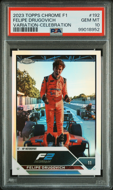 2023 Topps Chrome F1 Felipe Drugovich IV SP SSP Celebration Image Variation #192 Formula 1