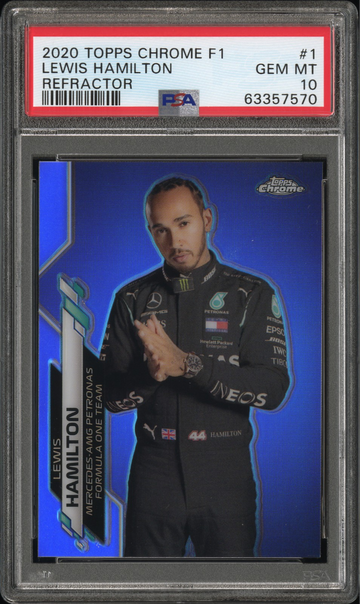2020 Topps Chrome F1 Lewis Hamilton Refractor #1 Formula 1 Rookie RC