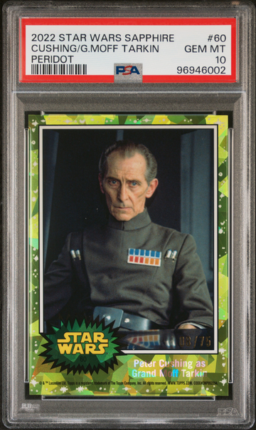 2022 Star Wars Topps Chrome Sapphire Grand Moff Tarkin Peridot /75 #60