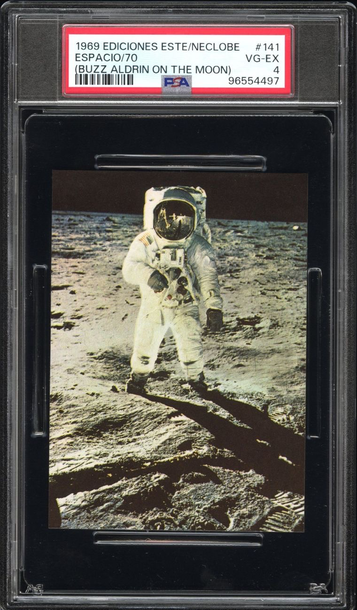 1969 Ediciones Este Espacio 70 Buzz Aldrin on the Moon PSA 4 #141 NASA