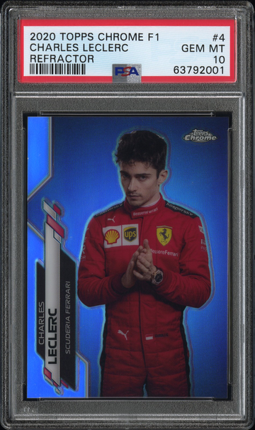 2020 Topps Chrome Sapphire F1 Charles LeClerc Refractor Formula 1 