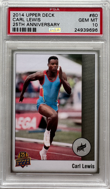2014 Upper Deck 25th Anniversary Carl Lewis Track & Field HOF #60
