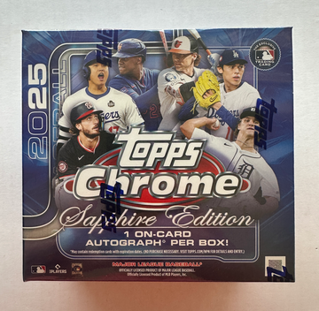 2025 Topps Chrome Sapphire Edition Baseball Hobby Box Sealed 