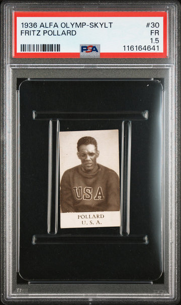 1936 Alfa Olymp-Skylt Fritz Pollard Jr #30 Track & Field Olympics PSA 1.5
