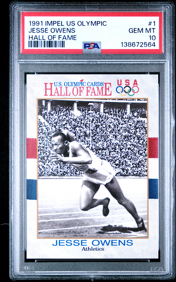 1991 Impel US Olympic Hall of Fame Jesse Owens Track & Field PSA 10