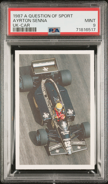 1987 A Question of Sport UK Ayrton Senna Car PSA 9
