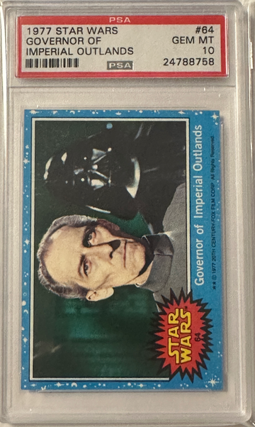 1977 Star Wars Governor of Imperial Outlands #64 PSA 10 Grand Moff Tarkin Darth Vader