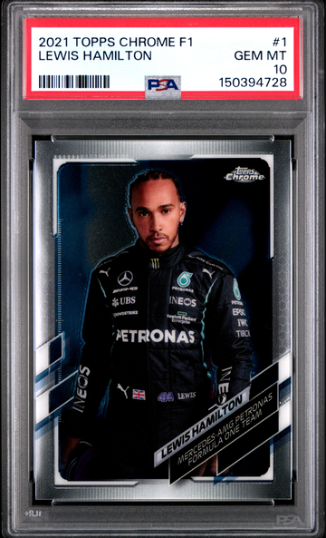 2021 Topps Chrome F1 Lewis Hamilton #1 PSA 10 Mercedes Formula 1