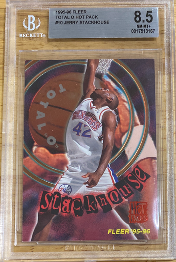 Jerry Stockhouse 1995-96 Fleer Total O Hot Pack#10 BGS-8.5 NM/Mint+