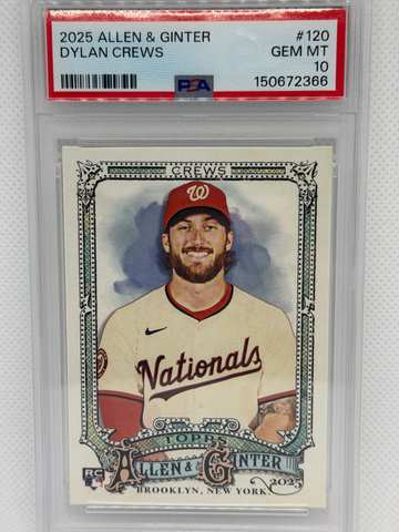 2025 Topps Allen & Ginter Dylan Crews PSA 10