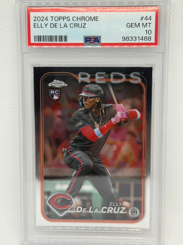 2024 Topps Chrome Elly De La Cruz PSA 10