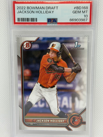 2022 Bowman Draft Jackson Holliday 1st Bowman PSA 10
