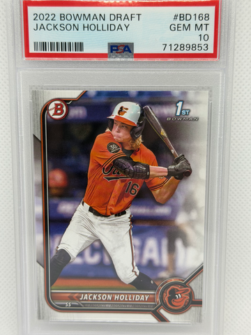 2022 Bowman Draft Jackson Holliday 1st Bowman PSA 10