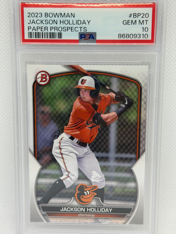2023 Bowman Jackson Holliday Prospects PSA 10
