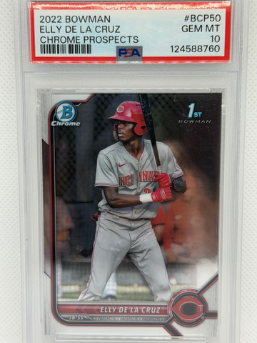 2022 Bowman Chrome Elly De La Cruz Prospects PSA 10