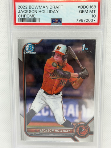 2022 Bowman Draft Chrome Jackson Holliday PSA 10