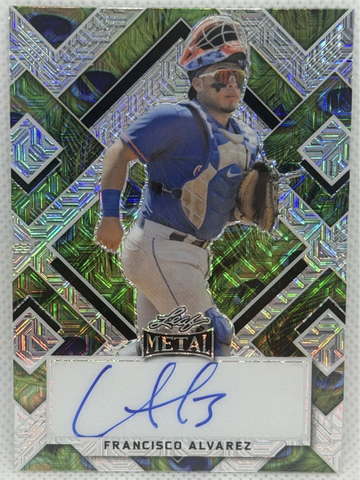 1/1 AUTO 2022 Leaf Metal FRANCISCO ALVAREZ (RC Rookie) Mets SSP One of One
