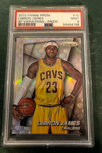 2014 Panini Silver Prizm #10 LeBron James Cavaliers SP Variations PSA 9 MINT