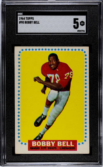 1964 Topps Bobby Bell RC SGC 5