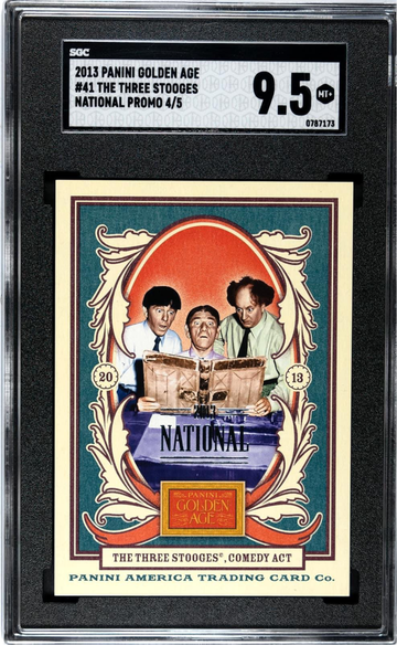 2013 Panini Golden Age The Three Stooges National promo 4/5 SGC 9.5