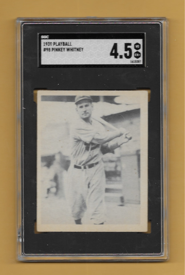 1939 Playball Pinky Whitney SGC 4.5