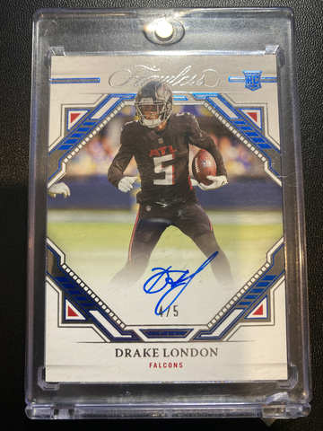 2022 Flawless Rookie Frame Signatures Drake London Auto /5
