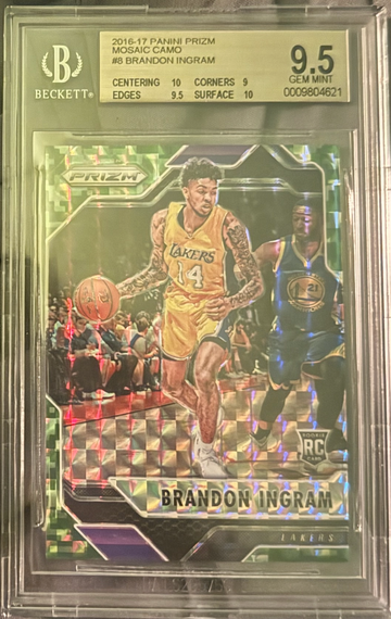 2016-17 Panini Prizm Mosaic #8 Brandon Ingram Camo /25 BGS 9.5