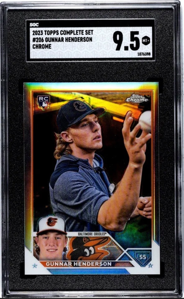 2023 Topps ChromeComplete Set #206 Gunnar Henderson 