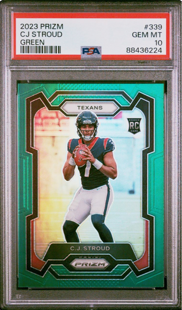CJ Stroud Rookie Prizm Green PSA 10