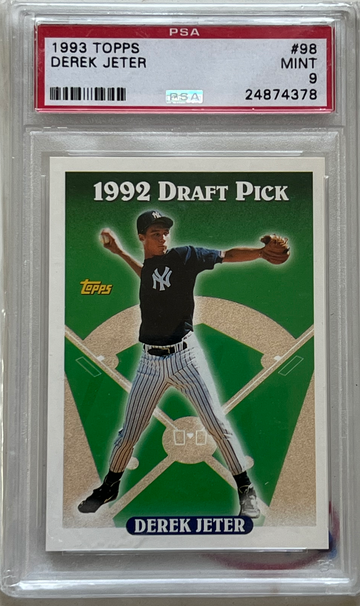 1993 Topps #98 Derek Jeter PSA 9 Rookie Card