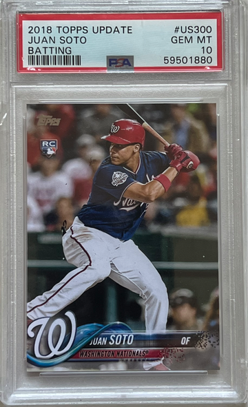 2018 Topps Update #US300 Juan Soto PSA 10 Rookie Card