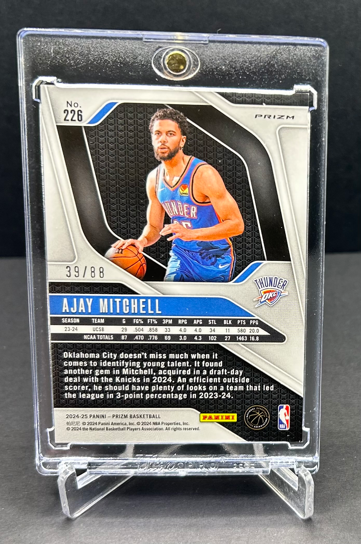 Ajay Mitchell RC card silver and red set of 2